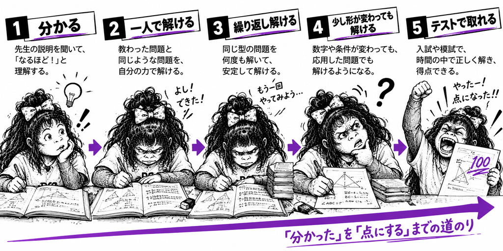 「分かった」と「できる」の間には、大きな溝がある。